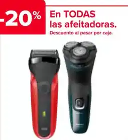 Carrefour En todas las afeitadoras oferta