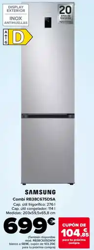 Carrefour SAMSUNG Combi RB38C675DSA oferta