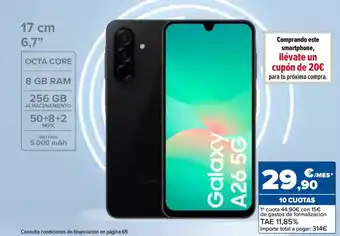Carrefour SAMSUNG Smartphone libre Galaxy A26 oferta