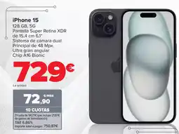 Carrefour iPhone 15 oferta