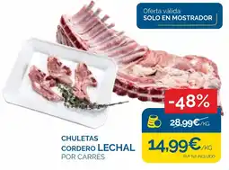 Cash Ecofamilia Chuletas cordero lechal oferta