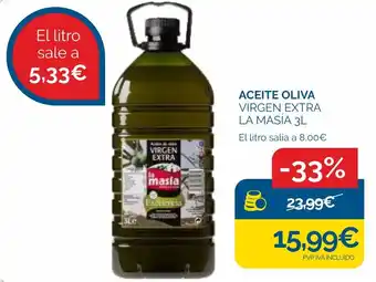 Cash Ecofamilia ACEITE OLIVA Virgen extra la masía oferta