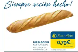 Cash Ecofamilia Barra de pan koskor oferta