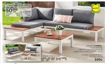 Hipercor Cambria Conjunto 71 x 34 x 71 cm oferta