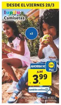 Lidl Camisetas oferta