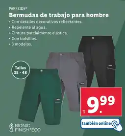 Lidl PARKSIDE® Bermudas de trabajo para hombre oferta