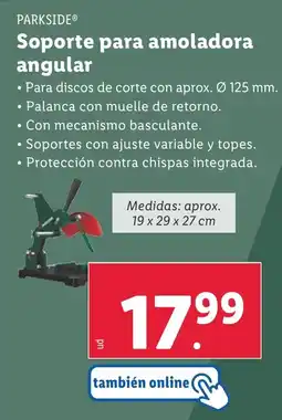 Lidl PARKSIDE® Soporte para amoladora angular oferta