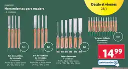Lidl PARKSIDE® Herramientas para madera oferta