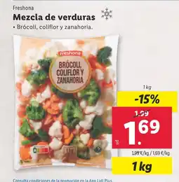 Lidl FRESHONA Mezcla de verduras oferta