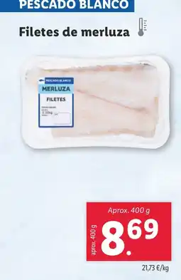 Lidl Filetes de merluza oferta