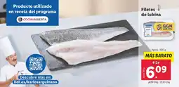 Lidl Filetes de lubina oferta