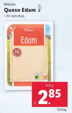 Lidl MILBONA Queso Edam oferta