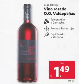 Lidl Vega del Cega D.O. Valdepeñas oferta