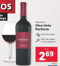 Lidl Vino tinto Perfecto oferta