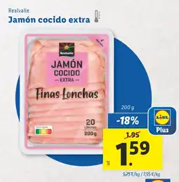 Lidl REALVALLE Jamón cocido extra oferta