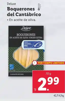 Lidl DELUXE Boquerones del Cantábrico oferta