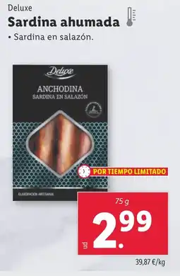 Lidl DELUXE Sardina ahumada oferta