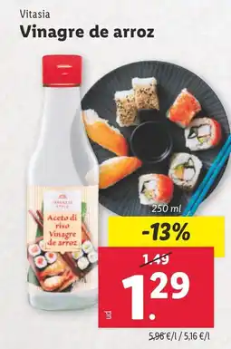 Lidl VITASIA Vinagre de arroz oferta