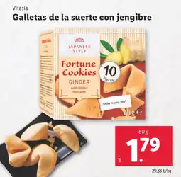 Lidl VITASIA Galletas de la suerte con jengibre oferta