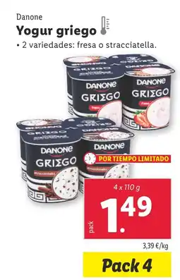 Lidl DANONE Yogur griego! oferta