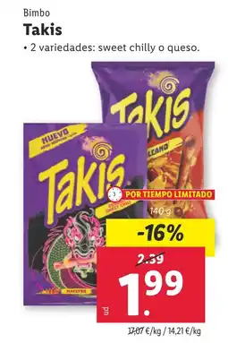 Lidl BIMBO Takis oferta