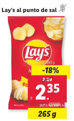 Lidl LAY'S al punto de sal oferta