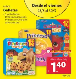 Lidl ARTIACH Galletas oferta