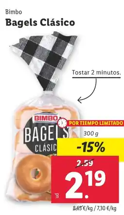 Lidl BIMBO Bagels Clásico oferta