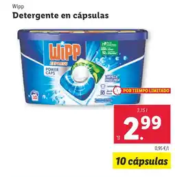 Lidl WIPP Detergente en cápsulas oferta