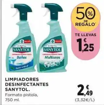 Fotoprix Sanytol Limpiadores Desinfectantes 750ml oferta