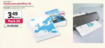 Lidl Fundas de plastificar united office oferta