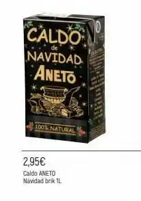 Comerco Cash & Carry Caldo navidad aneto de 100% natural 2,95€ caldo aneto navidad brik 1l oferta