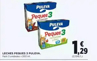 Fotoprix Leches Peques 3 Puleva Pack 3 unidades x 200ml oferta