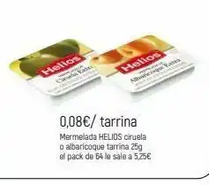 Comerco Cash & Carry Hellon hellos ww ny 0,08€/ tarrina mermelada helios ciruela o albaricoque tarrina 25 el pack de le sale a 525€ oferta