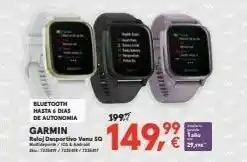 Worten 000 19937 bluetooth hasta & dias de autonomia garmin reloj desportive venus w - 149,99 7. oferta