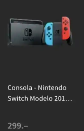 MediaMarkt Nintendo Switch Modelo Consola oferta