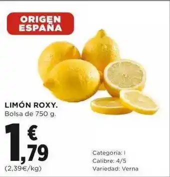 Fotoprix Limón Roxy 750g oferta