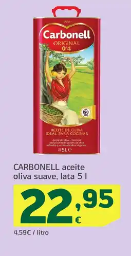 HiperDino CARBONELL aceite oliva suave, lata oferta