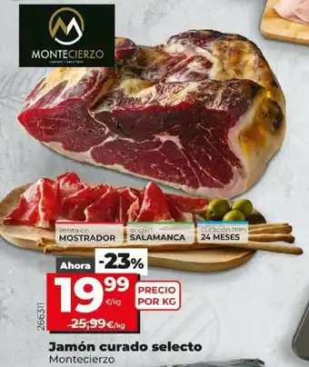 Dia Motecierzo Jamón Curado Selecto oferta