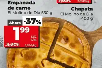 Dia Empanada de Carne El Molino de Dia 550 g oferta
