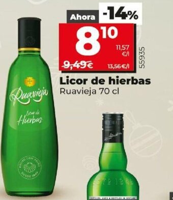 Dia Licor de Hierbas Ruavieja 70 cl oferta