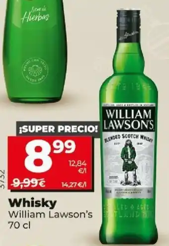 Dia Whisky William Lawson's 70 cl oferta