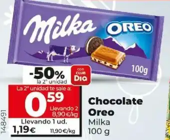 Dia Chocolate Oreo Milka 100 g oferta