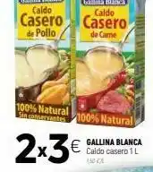 Coviran Casero casero de pollo de carne 100% natural since 100% natural 2x3 gallina blanca caldo casero 1l oferta
