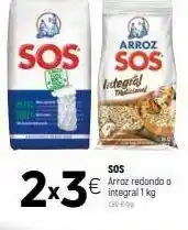 Coviran Sos arroz sos integral 2x3€ sos arroz redondo o integral 1 kg son oferta