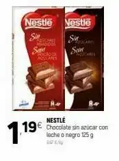 Coviran Chocolate sin azúcar nestlé oferta