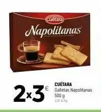 Coviran Cuetara napolitanas cuetara € galletas napolitanas 500 g 2x3 oferta