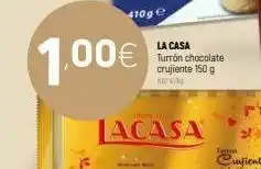 Coviran Toge la casa turron chocolate crujiente 150 g 1.00€ acasa oferta