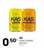 Coviran Kas kas limon naranja kas 50€ limón o naranja 0 lata 33 cl oferta