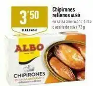 3'50 chipirones rellenos albo en salsa americana, tinta o aceite de oliva 729 elklo albo chipirones